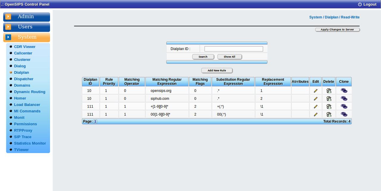 Dialplan