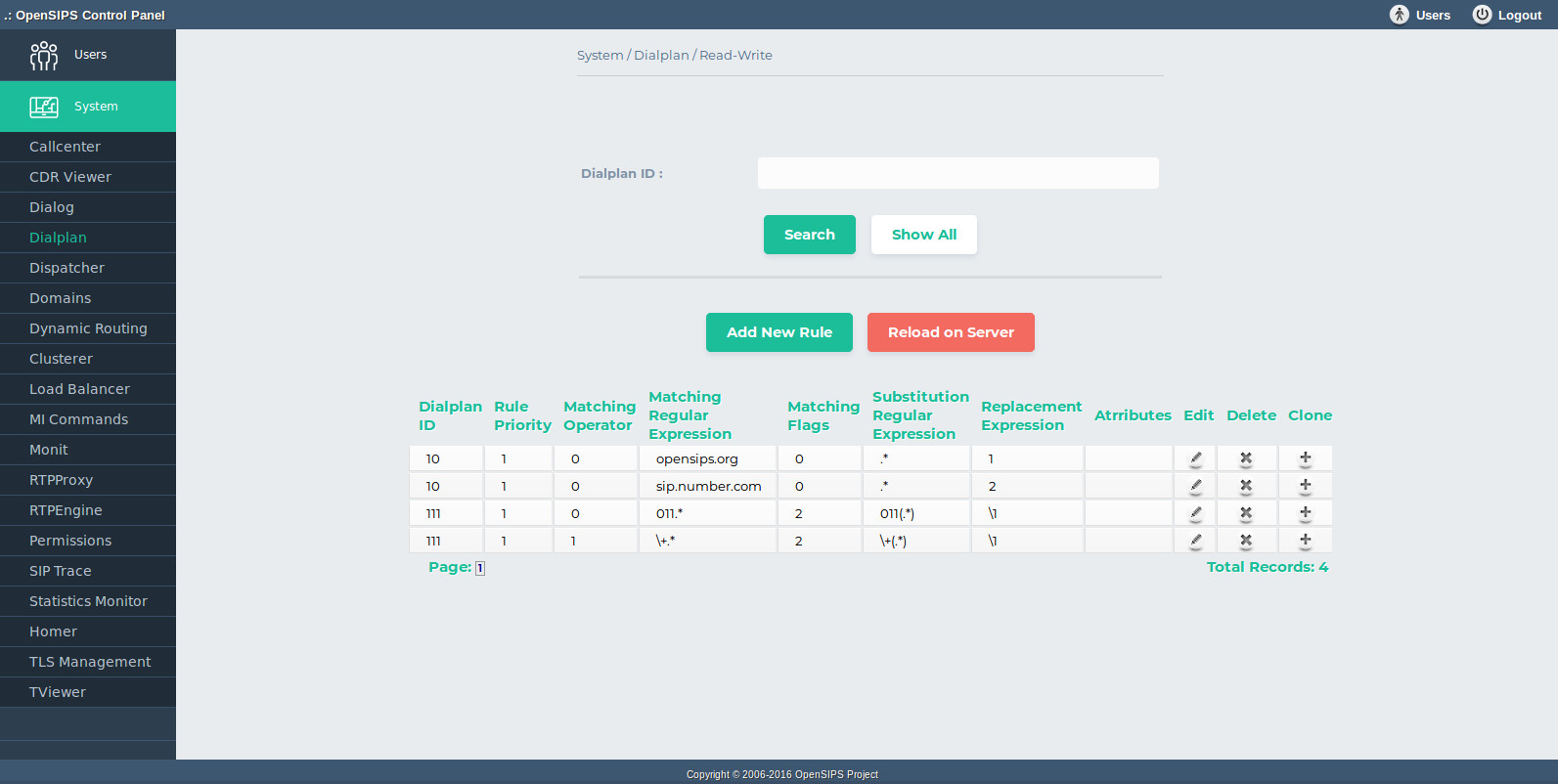 Dialplan