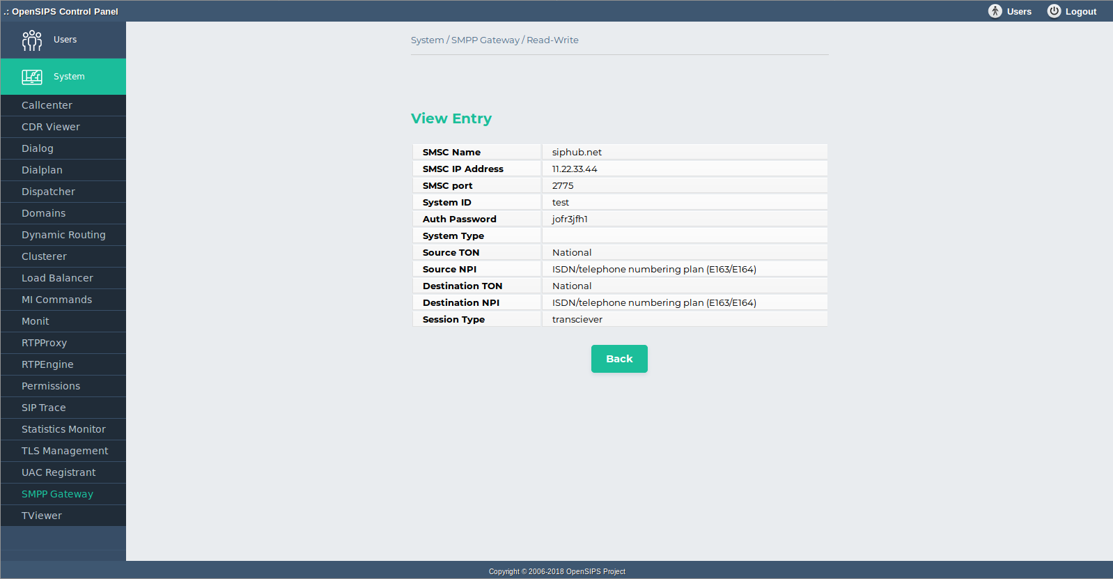 SMPP Gateway