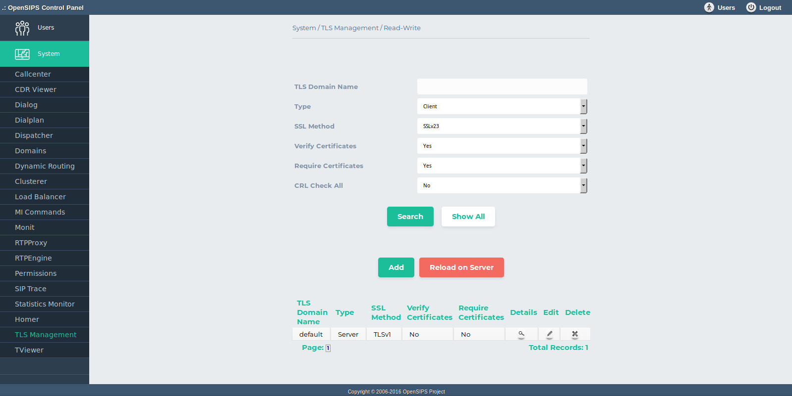 TLS Management